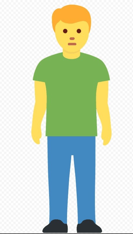 Create meme: emoji man in full growth, emoji man, people 
