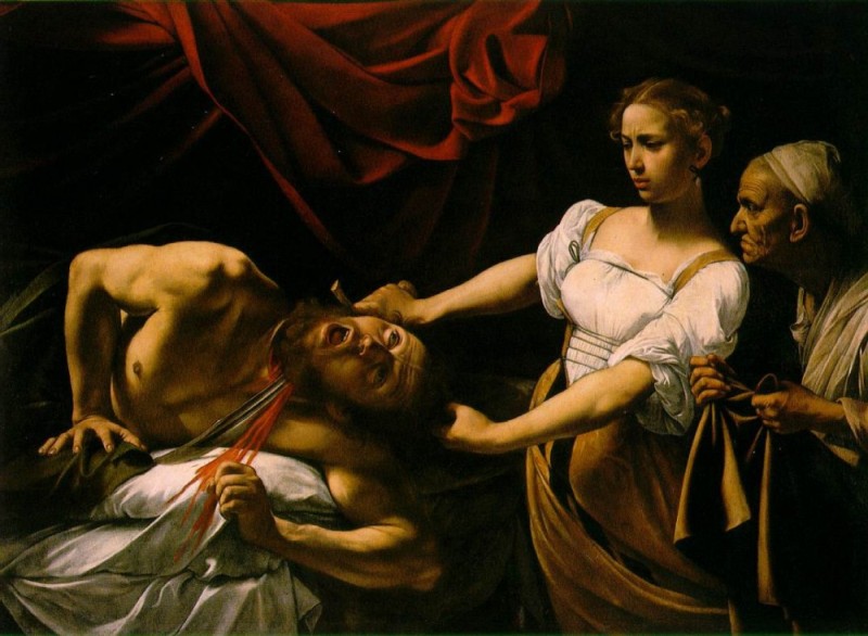 Create meme: Judith decapitation Holofernes Caravaggio, Caravaggio Judith and Holofernes, Judith the Caravaggio painting