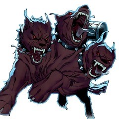 Create meme: werewolf, cerber, Cerberus