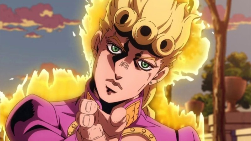 Create meme: Giovanna giorno, The incredible adventures of Jojo, gold experience jojo