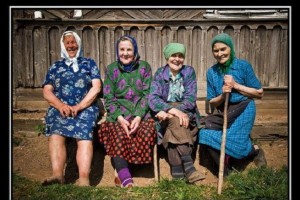 Create meme: old women, grandmother, the village grandmother on the bench