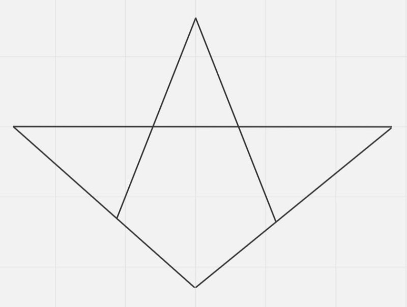 Create meme: five-pointed star, symmetry of the triangle, triangle