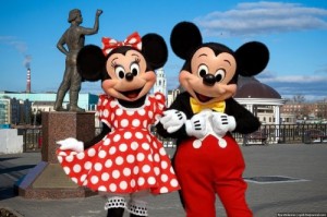 Create meme: Mickey and Minnie mouse in Tula November 2, 2014