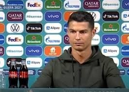 Create meme: Cristiano Ronaldo , Ronaldo , cristiano ronaldo press conference