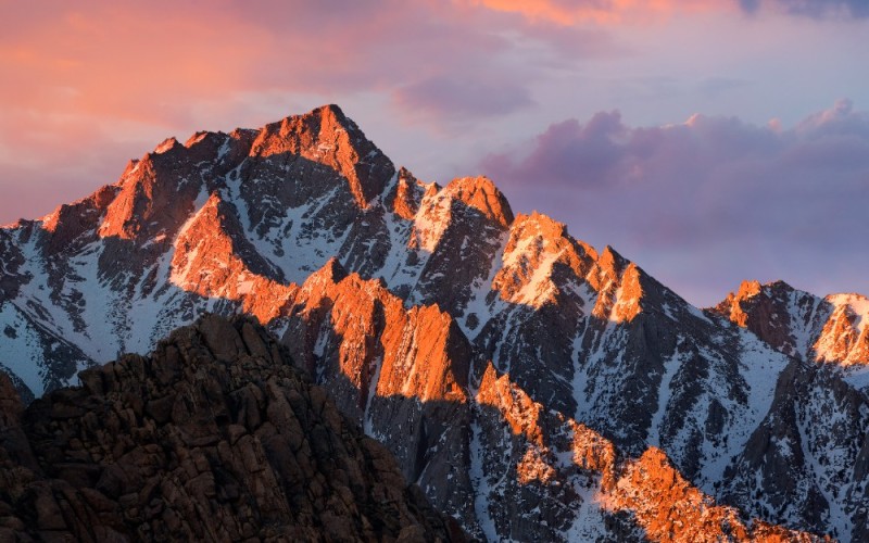 Create meme: mountains background, mac os, macos sierra