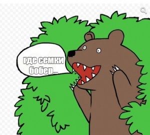 Создать мем: медведь кусты, медведь из кустов мем, шлюха медведь