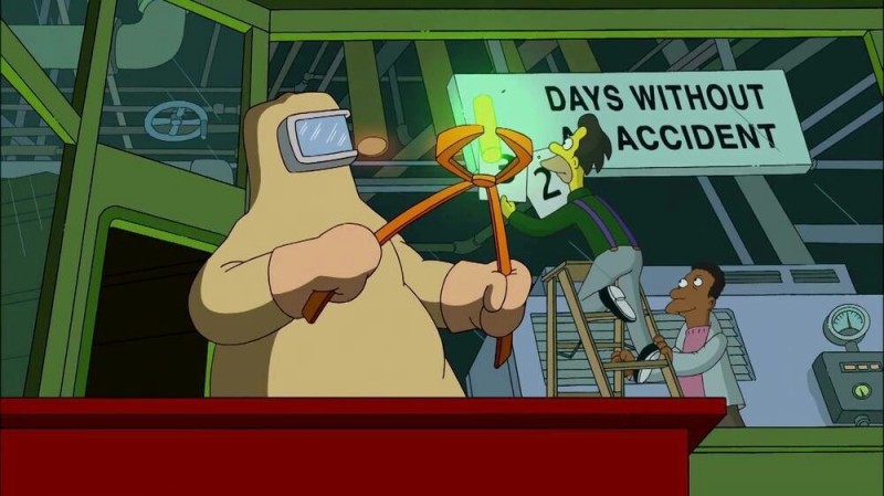 Create meme: the simpsons in Russia, 0 days without incident, meme of the simpsons 