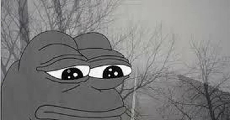 Create meme: pepe the sad frog, sad frog , Pepe sad