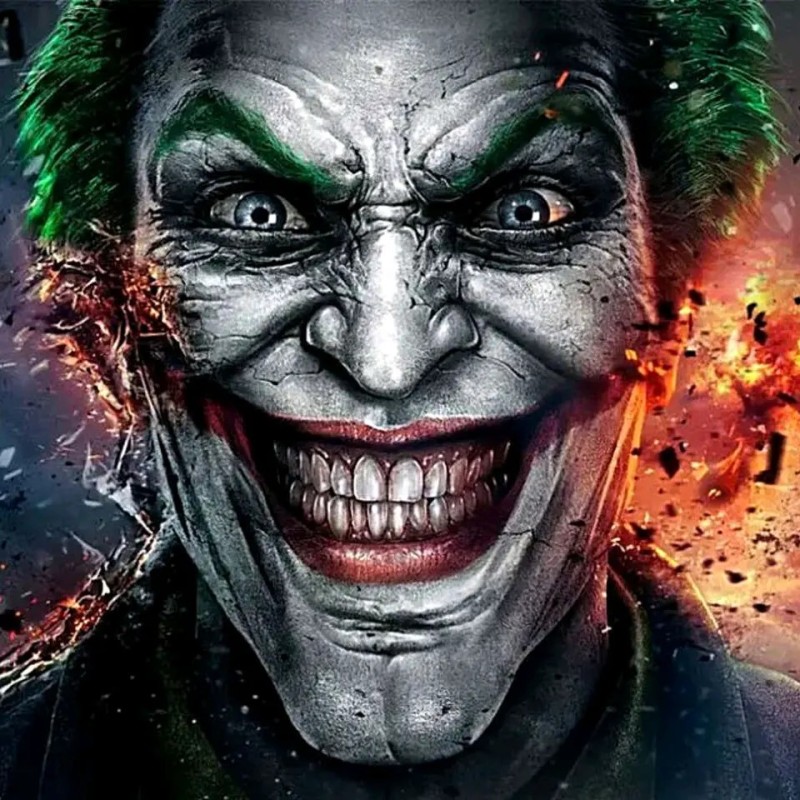 Create meme: the joker is scary, the Joker the Joker, the evil joker