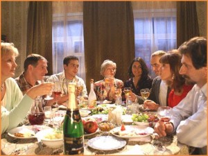 Create meme: hospitality, matchmaking, festive table