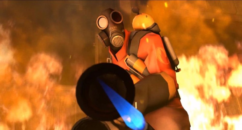 Create meme: Flamethrower Tim Fortress 2, team fortress 2 , team fortress 2 flamethrower