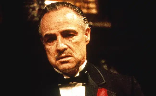 Create meme: the godfather, don Corleone Smoking a cigar, michael corleone