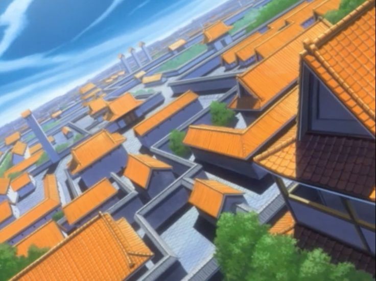 Create meme: Naruto returned to Konoha after 2 years, konoha 's background, konoha background