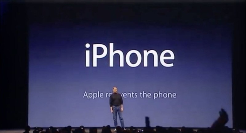 Create meme: apple company, Steve Jobs at the iPhone launch, the history of apple