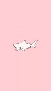 Создать мем: акула, обои на айфон тумблер акула, милая акула стикер