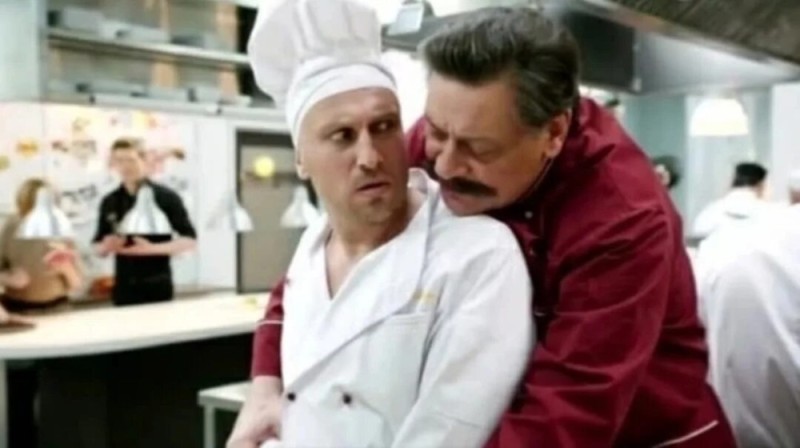 Create meme: Victor Barinov kitchen, victor barinov kitchen 51 series, TV series arkady's kitchen