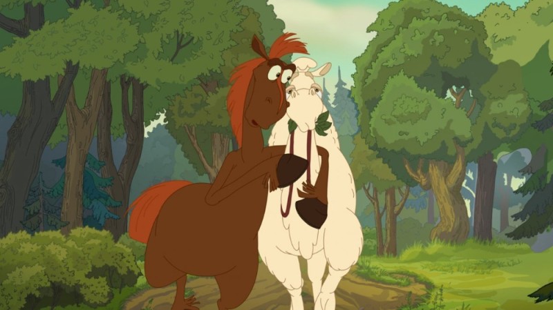 Создать мем: три богатыря конь юлий, алеша попович и тугарин змей | мультфильмы для всей семьи, три богатыря и конь