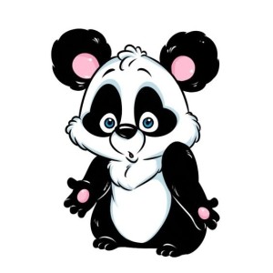 Создать мем: панда малая, панда рисунок, панда мультяшный