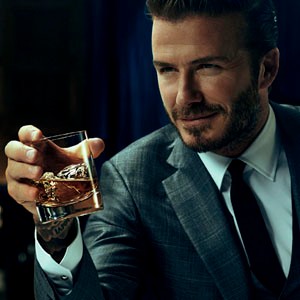 Create meme: man with glass of whiskey, David Beckham, David Beckham luxury