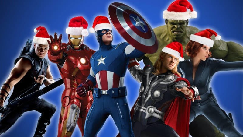 Создать мем: мстители марвел, супергерои marvel, christmas marvel (кристмас марвел)