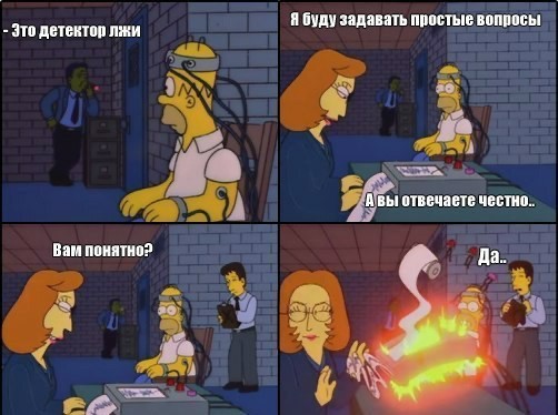 Create meme: the simpsons meme , The simpsons lie detector, the simpsons 