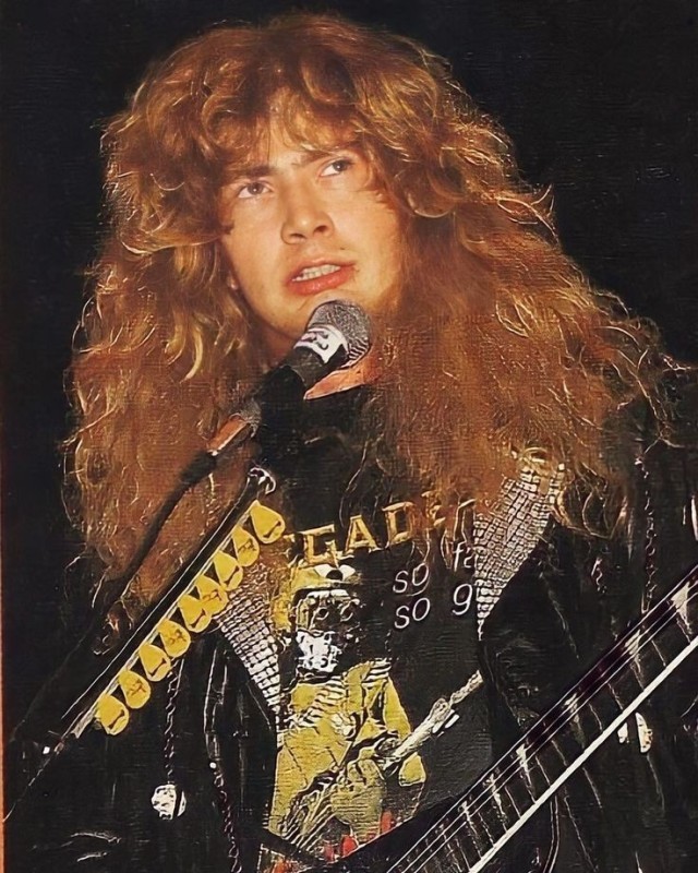 Создать мем: dave mustaine guitar, ellefson, megadeth