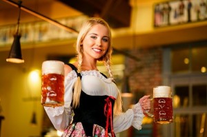 Create meme: Oktoberfest waitresses, oktoberfest, Bavarian girls with beer pictures