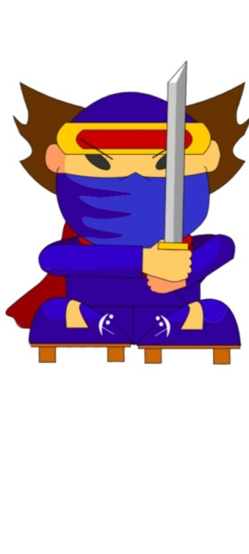 Создать мем: мультяшные персонажи с мечом, синий ниндзя вектор, ниндзя эш бравл