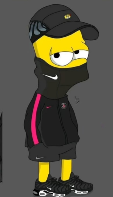 Create meme: Bart Simpson , Bart Simpson in black clothes, the simpsons 