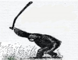 Create meme: meme monkey with a stick, a monkey with a stick, rebellion a monkey with a stick