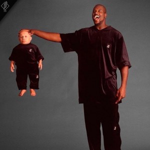 Create meme: mobile version, Shaquille o'neal, streetball