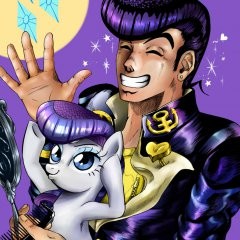 Создать мем: josuke higashikata, джоске, мультфильм