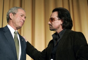 Создать мем: bono, павел климкин, george w bush