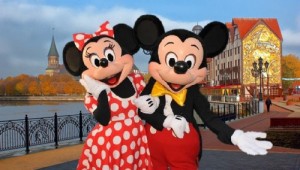 Create meme: Mickey and Minnie mouse in Kaliningrad on 20 July 2012