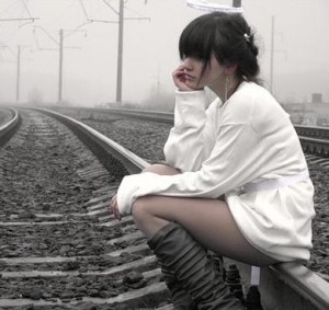 Create meme: photo shoot on the rails, girl, people