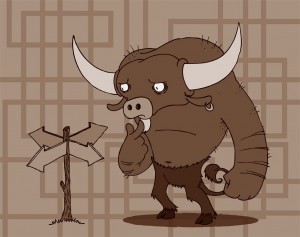Create meme: bull drawing png, bull, drawn character