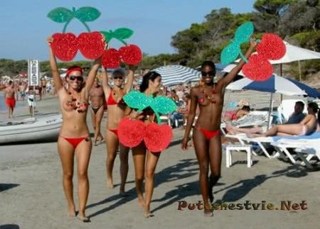Create meme: ibiza island girls, on the beach , girls with Turks on the beach