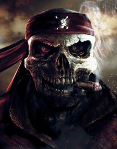 Создать мем: pirates of the caribbean, черепа, пират