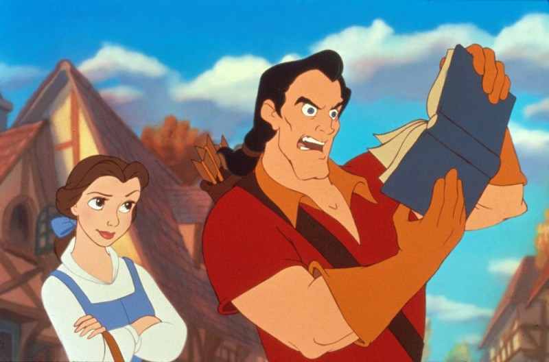 Create meme: Belle and gaston, beauty and the monsters, beauty and the beast are heroes