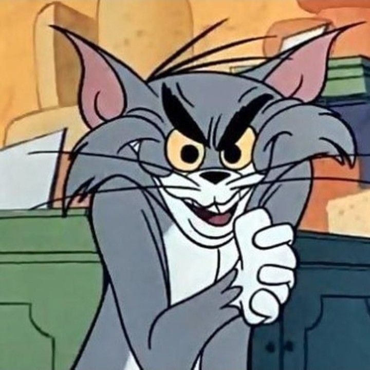 Create meme: that meme, angry tom, meme of Tom and Jerry 