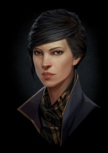 Create meme: game dishonored 2, dishonored 2 portrait of Emily, Dishonored 2