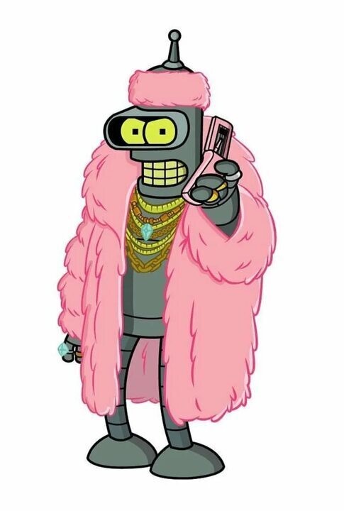 Create meme: Bender , robot from futurama, Bender from futurama