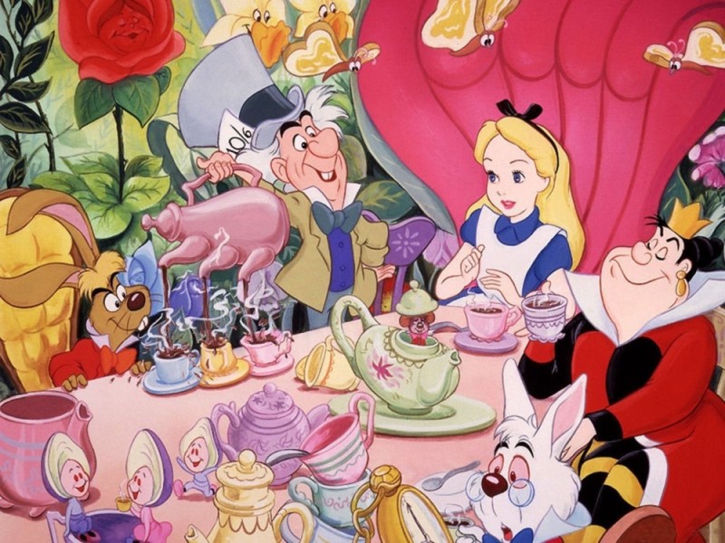 Create meme: Alice in Wonderland , alice in wonderland tea party, Alice in Wonderland crazy Tea Party