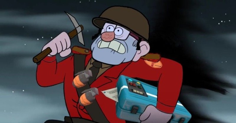 Create meme: engineer team fortress 2, grunkle Stan from gravity falls, Stanley pines, gravity falls