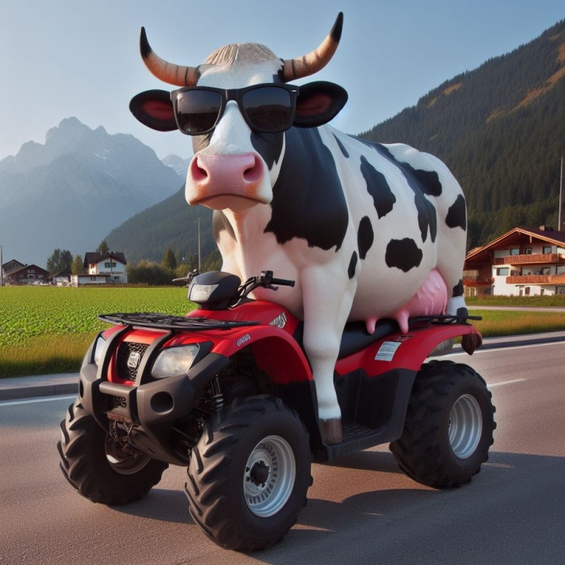 Создать мем: корова корова, farming simulator 21, a cow