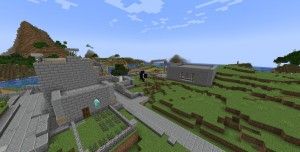 Create meme: minecraft forge, buildings minecraft, minecraft