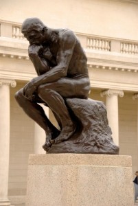 Create meme: philosophy, Auguste Rodin, statue