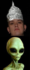 Create meme: Aliens, mask alien, yellow alien