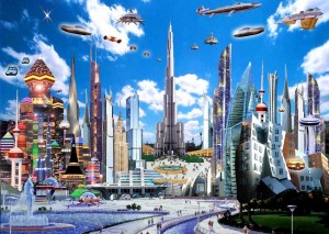 Создать мем: будущий город, красивое будущее, будущее фантастика