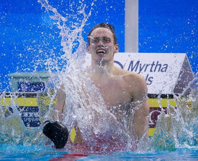 Create meme: Kirill prigoda swimming world record, freestyle swimming, world swimming champion